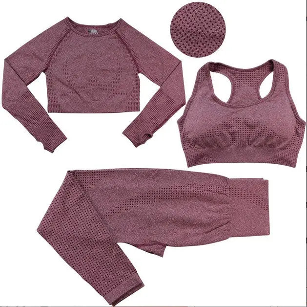 Set sport pentru femei din 3 piese ''Ville'' - Zappy Fashion Romania