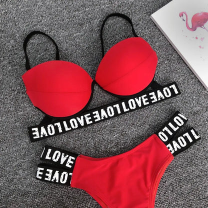 Costum de baie din două piese ''Red Adventure'' - Zappy Fashion Romania