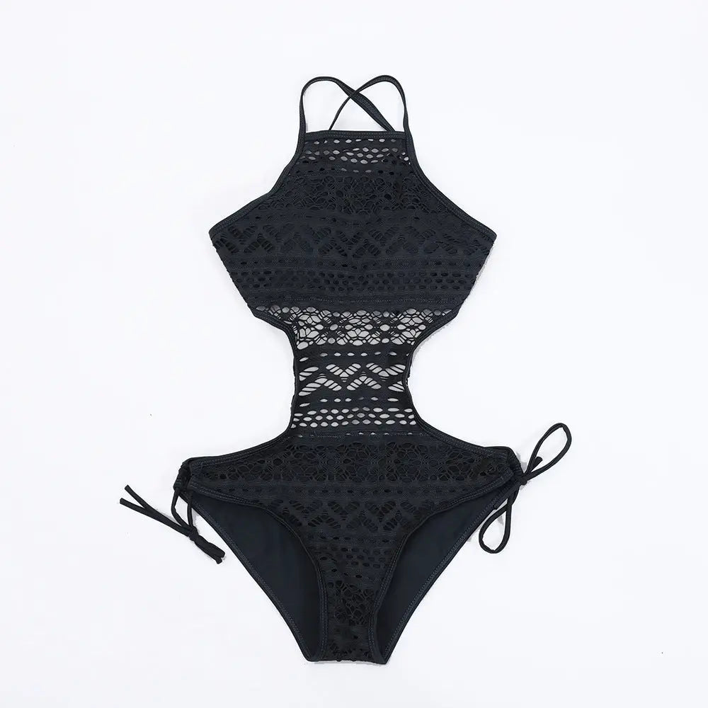 Costum de baie întreg ''Black Shadow'' - Zappy Fashion Romania