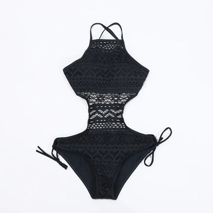 Costum de baie întreg ''Black Shadow'' - Zappy Fashion Romania