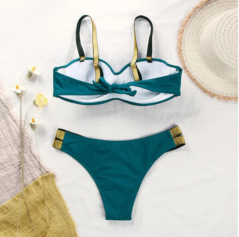 Costum de baie din două piese ''Blue Effort'' - Zappy Fashion Romania
