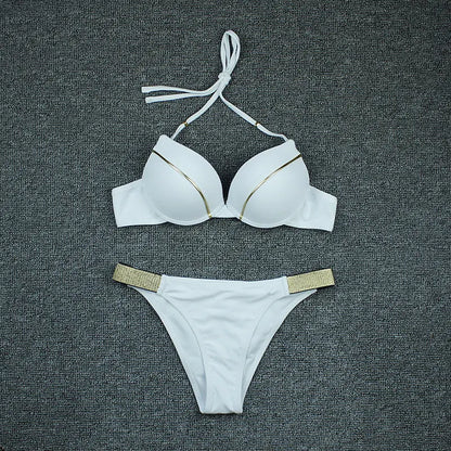 Costum de baie din două piese ''White Luxe'' - Zappy Fashion Romania