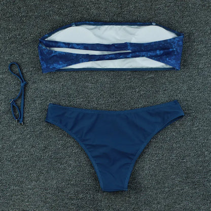 Costum de baie din două piese ''Barbell'' - Zappy Fashion Romania