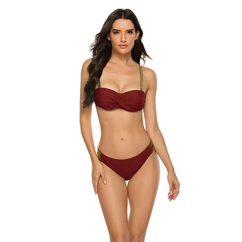 Costum de baie din două piese ''Red Effort'' - Zappy Fashion Romania