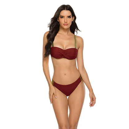 Costum de baie din două piese ''Red Effort'' - Zappy Fashion Romania
