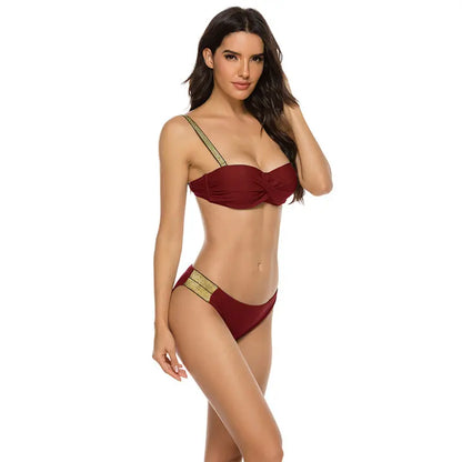 Costum de baie din două piese ''Red Effort'' - Zappy Fashion Romania