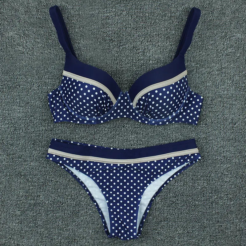 Costum de baie din două piese ''Blue Points'' - Zappy Fashion Romania
