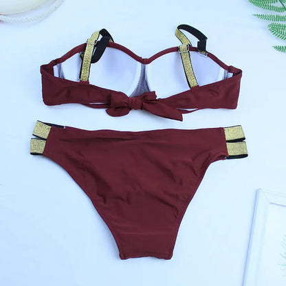 Costum de baie din două piese ''Red Effort'' - Zappy Fashion Romania