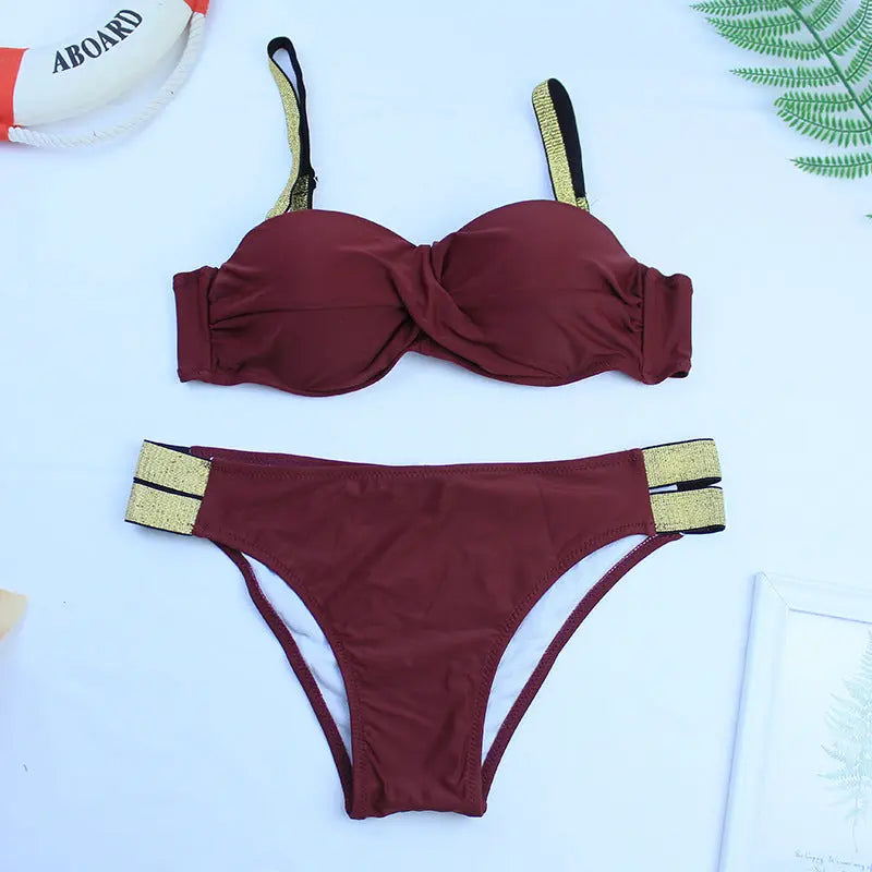 Costum de baie din două piese ''Red Effort'' - Zappy Fashion Romania