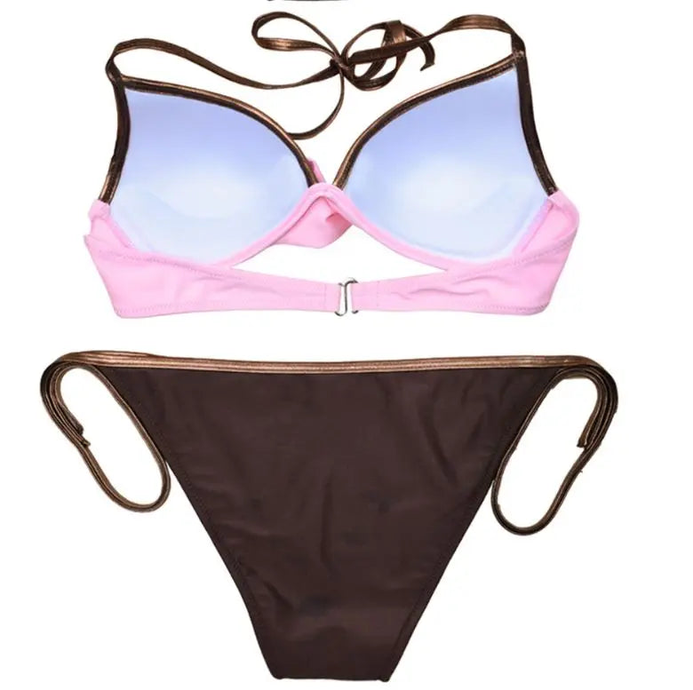 Costum de baie din două piese ''Brown Moon'' - Zappy Fashion Romania